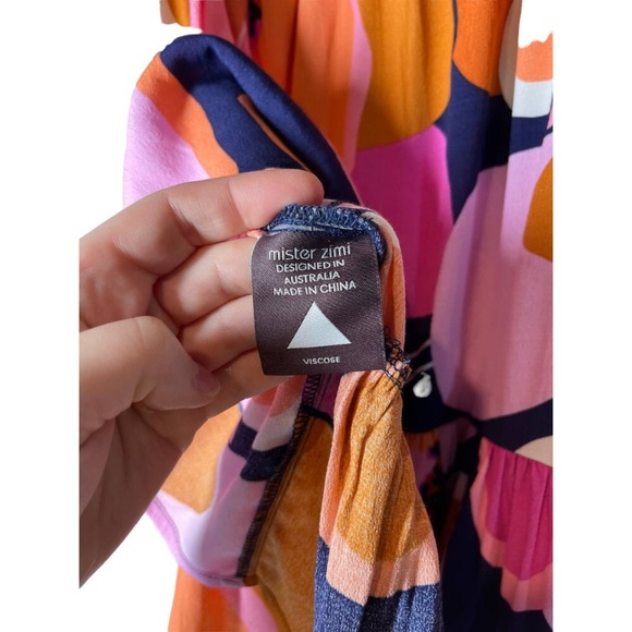 Mister Zimi Velvie Mini Skirt in Loullda Pink Multi 10 AU / 6 US - Picture 6 of 8